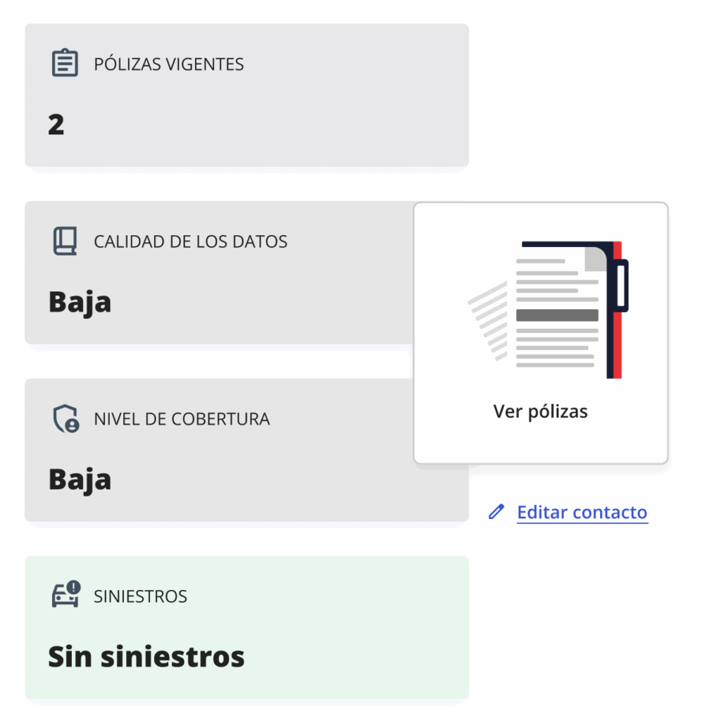 Imagen módulo centro de contactos - Insurhub